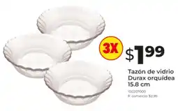 Tia Tazón de vidrio Durax orquídea oferta