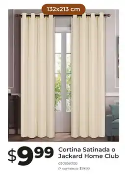 Tia Home club cortina satinada o jackard oferta
