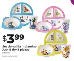 Tia Just baby set de vajilla melamine oferta