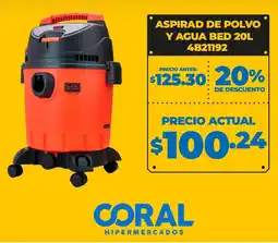 Coral Hipermercados Aspirad de polvo y agua bed oferta