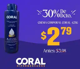 Coral Hipermercados Coral crema corporal oferta