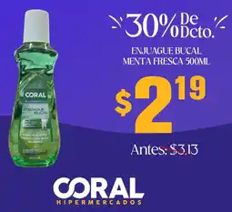 Coral Hipermercados Coral enjuague bucal menta fresca oferta