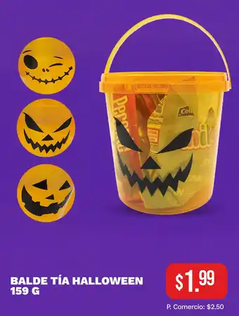 Balde tía halloween