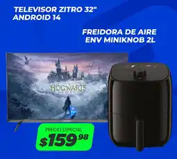 Novicompu Televisor zitro 32" android 14 oferta