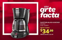Artefacta Black & decker cafetera oferta