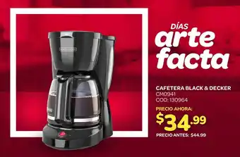Artefacta Black & decker cafetera oferta
