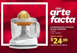 Artefacta Black & decker exprimidor de cítricos oferta
