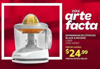 Artefacta Black & decker exprimidor de cítricos oferta