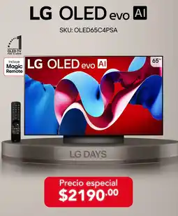 Almacenes Japón Lg oled evo al 65" oferta