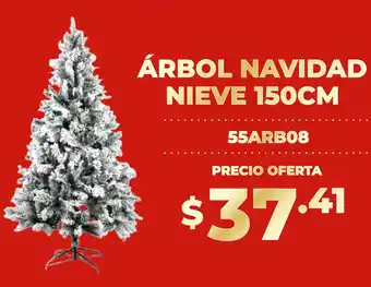 Árbol navidad nieve