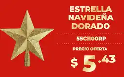 Coral Hipermercados Estrella navideña dorado oferta