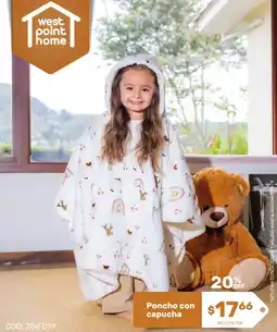 Coral Hipermercados Poncho con capucha oferta