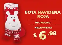 Coral Hipermercados Bota navidena roja oferta