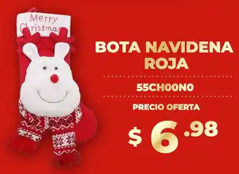 Coral Hipermercados Bota navidena roja oferta
