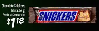Snickers chocolate barra