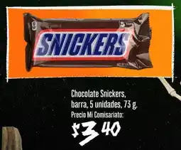 Mi Comisariato Snickers chocolate barra oferta