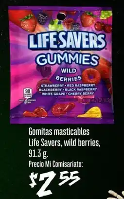 Mi Comisariato Gomitas masticables life savers, wild berries oferta