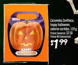 Mi Comisariato Caramelos confiteca, happy halloween, sabores surtidos oferta
