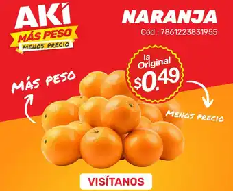 Akí Naranja oferta