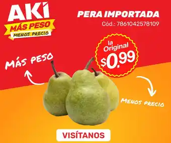 Akí Pera importada oferta