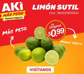 Akí Limón sutil oferta