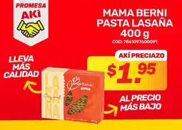 Akí Mama berni pasta lasaña oferta