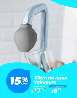 TVentas Yakupura filtro de agua oferta