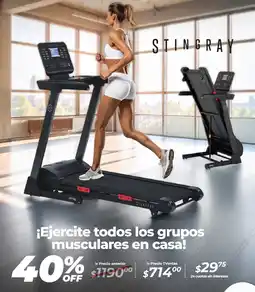 TVentas Stingray ¡ejercite todos los grupos musculares en casa! oferta