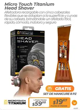 TVentas Head shaver micro touch titanium oferta