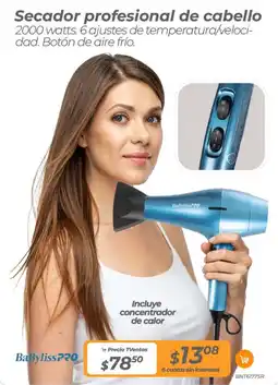 TVentas Babylisspro secador profesional de cabello oferta