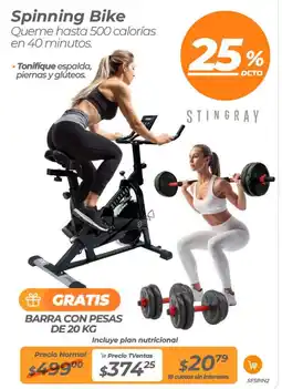 TVentas Stingray spinning bike oferta
