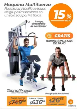 TVentas Technofitness máquina multifuerza oferta
