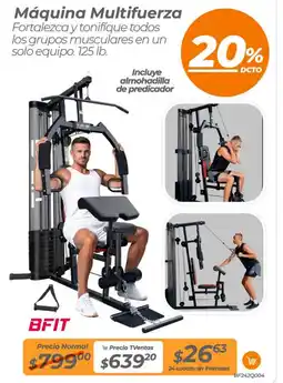 TVentas Bfit máquina multifuerza oferta