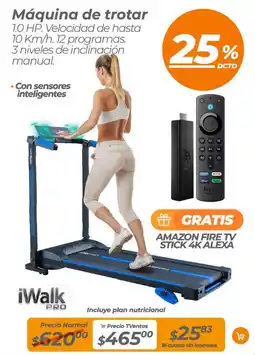 TVentas iWalk pro máquina de trotar oferta