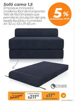 TVentas Chaide sofá cama 1.5 oferta