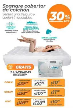 TVentas Sognare cobertor de colchón oferta