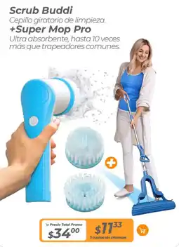 TVentas Scrub buddi cepillo giratorio de limpieza oferta
