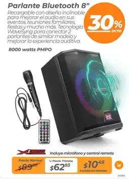 TVentas Parlante bluetooth 8" oferta