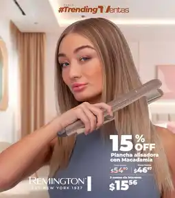 TVentas Remington plancha alisadora con macadamia oferta