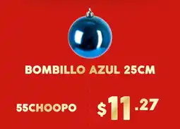 Coral Hipermercados Bombillo azul 25 cm oferta