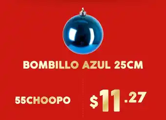 Coral Hipermercados Bombillo azul 25 cm oferta