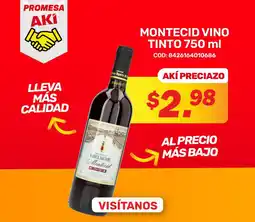 Akí Montecid vino tinto oferta