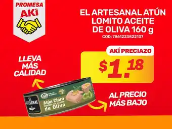 El Artesanal atún lomito aceite de oliva