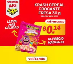 Akí Krash arroz crocante fresa cereal oferta