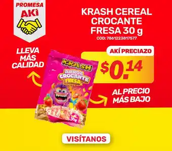 Krash arroz crocante fresa cereal