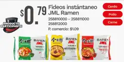 Tia Jml ramen fideos instantaneo cerdo oferta