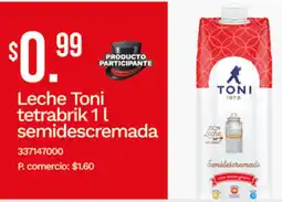 Tia Toni leche tetrabrik semidescremada oferta