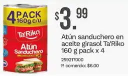 Tia Ta'riko atún sanduchero en aceite girasol oferta