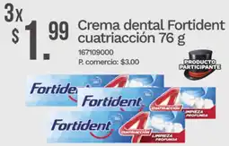 Tia Fortident crema dental cuatriacción oferta