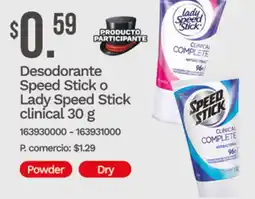 Tia Speed stick o lady speed stick clinical desodorante oferta